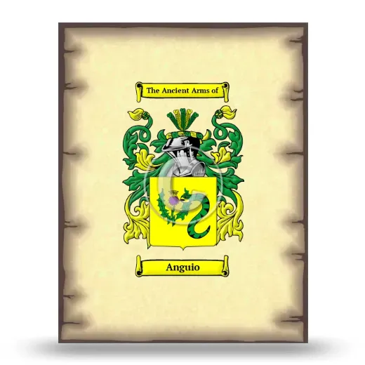 Anguio Coat of Arms Print