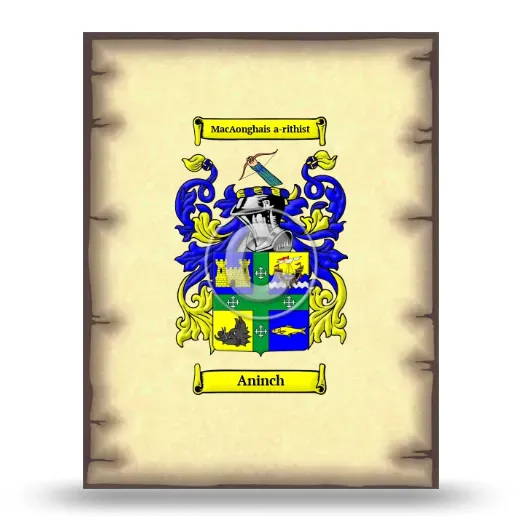 Aninch Coat of Arms Print