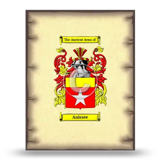 Anissee Coat of Arms Print