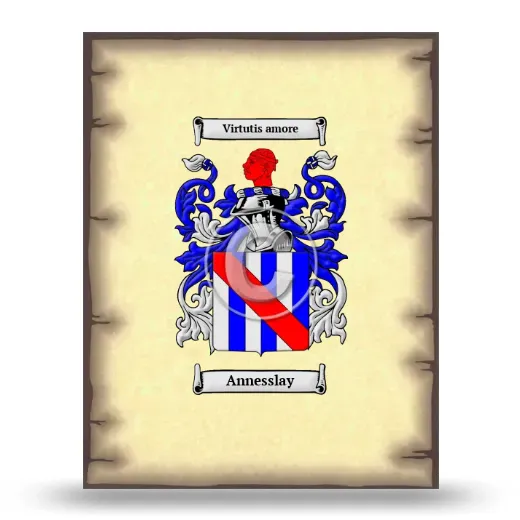 Annesslay Coat of Arms Print