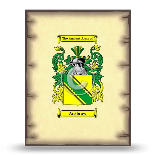 Ansbrow Coat of Arms Print