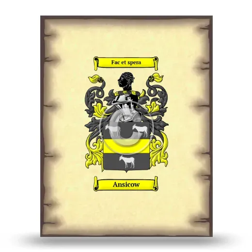 Ansicow Coat of Arms Print