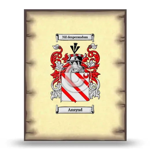 Ansynd Coat of Arms Print