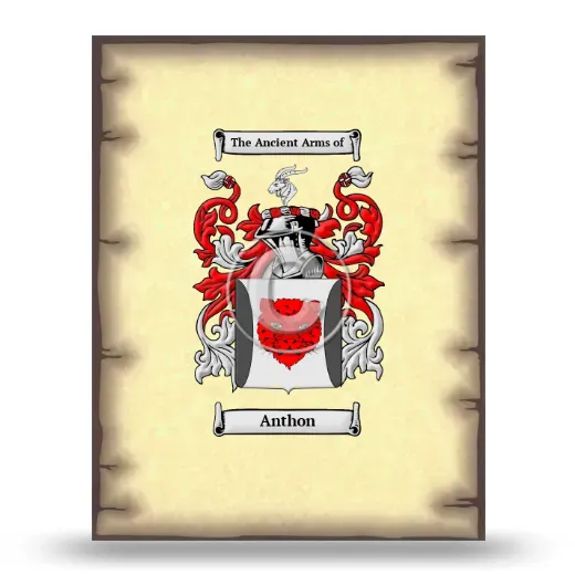 Anthon Coat of Arms Print