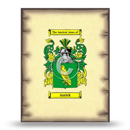 Antick Coat of Arms Print