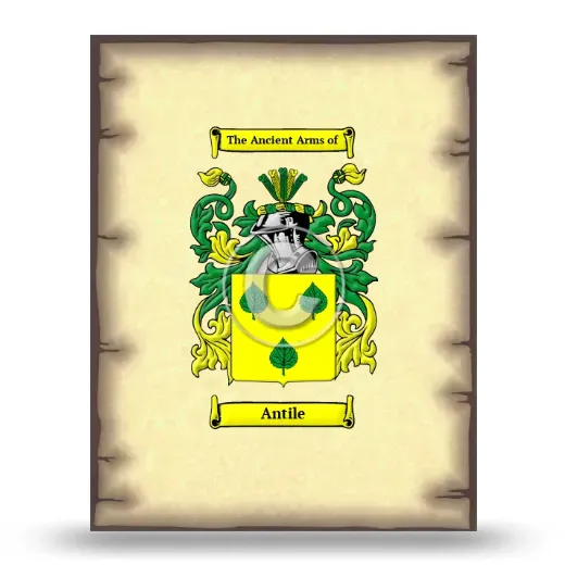 Antile Coat of Arms Print