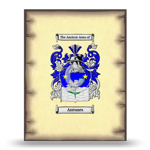 Antunes Coat of Arms Print