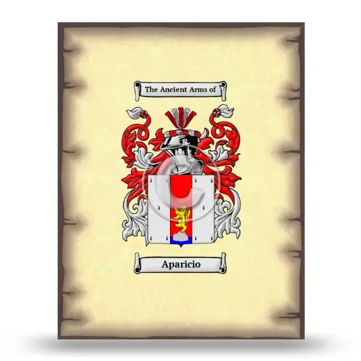 Aparicio Coat of Arms Print