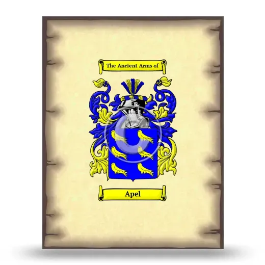 Apel Coat of Arms Print