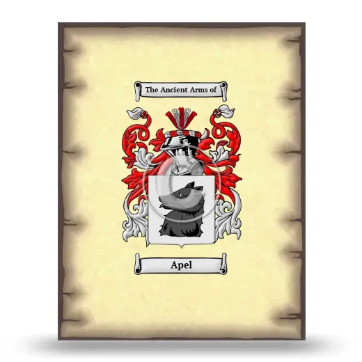 Apel Coat of Arms Print