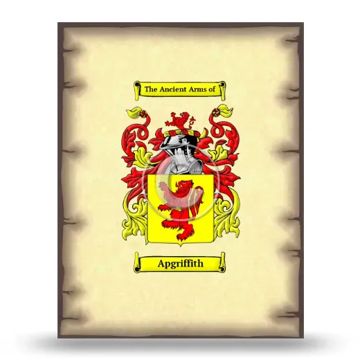 Apgriffith Coat of Arms Print