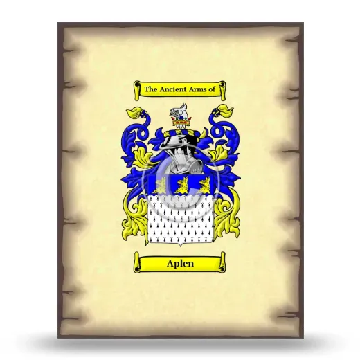 Aplen Coat of Arms Print