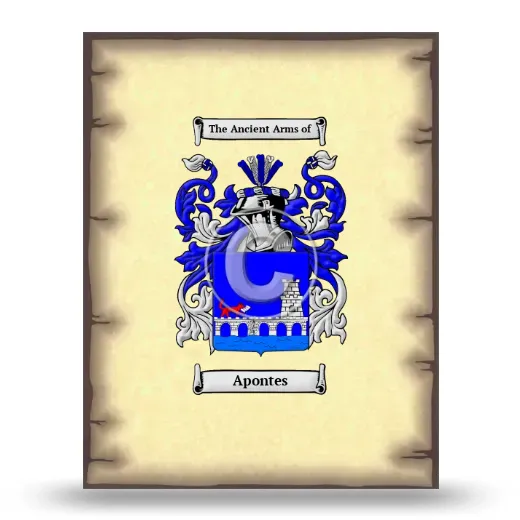 Apontes Coat of Arms Print