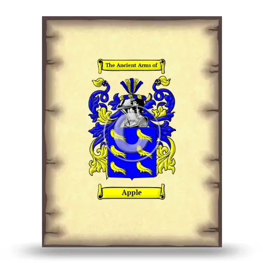 Apple Coat of Arms Print