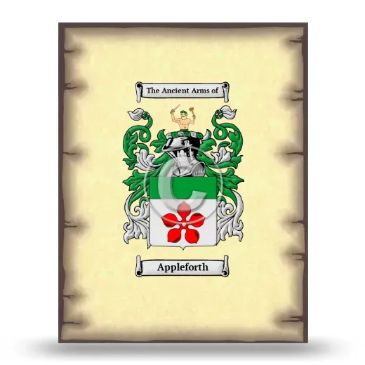 Appleforth Coat of Arms Print