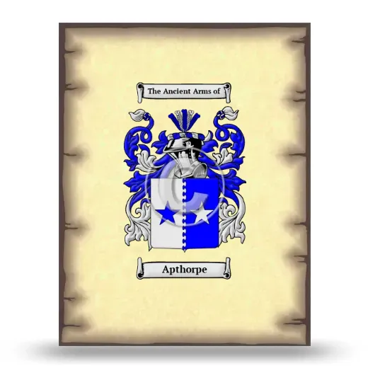 Apthorpe Coat of Arms Print