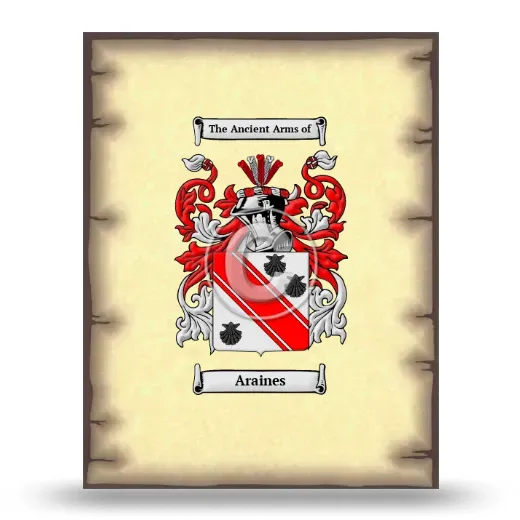 Araines Coat of Arms Print