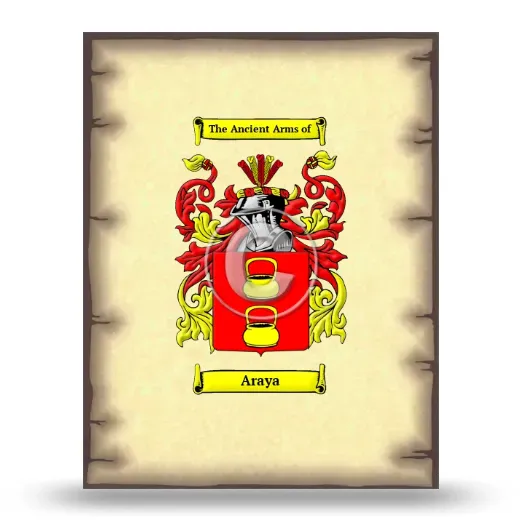 Araya Coat of Arms Print