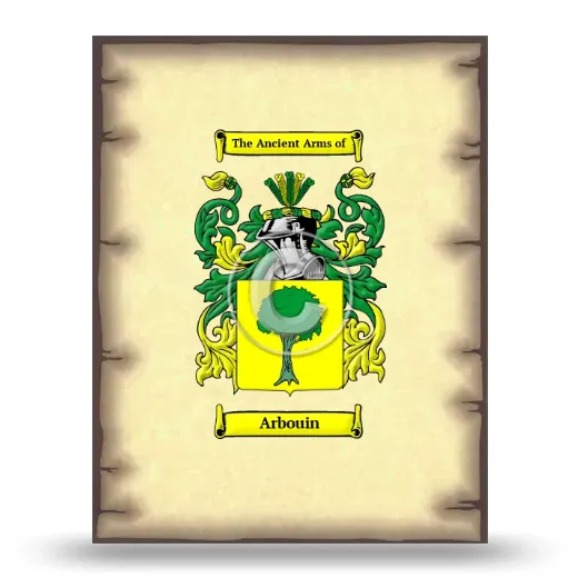 Arbouin Coat of Arms Print