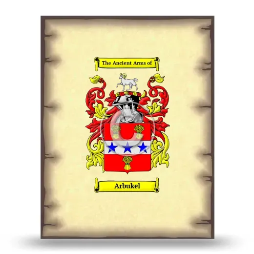 Arbukel Coat of Arms Print