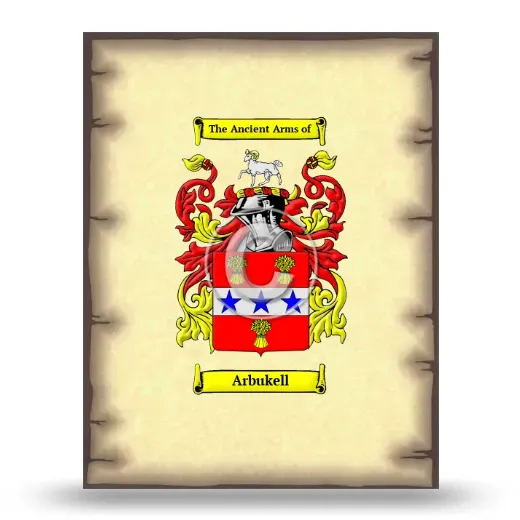 Arbukell Coat of Arms Print