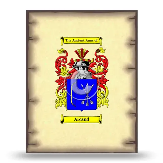 Arcand Coat of Arms Print