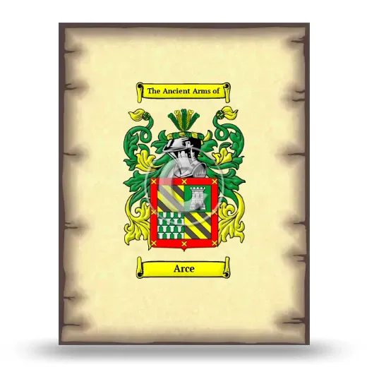 Arce Coat of Arms Print