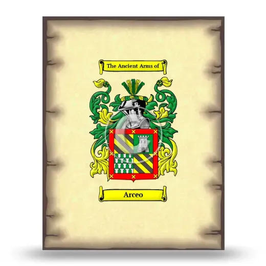 Arceo Coat of Arms Print