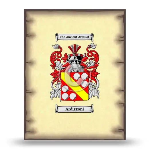 Ardizzoni Coat of Arms Print