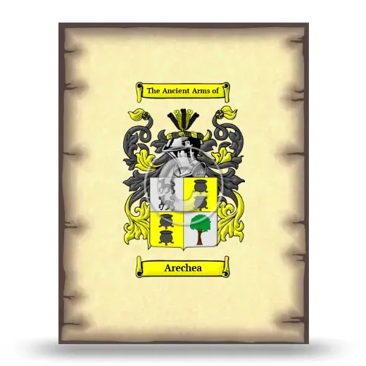Arechea Coat of Arms Print