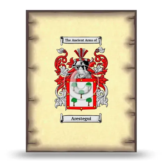 Arestegui Coat of Arms Print