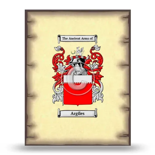 Argiles Coat of Arms Print
