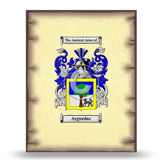 Arguedas Coat of Arms Print