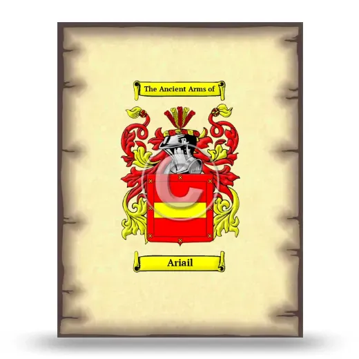 Ariail Coat of Arms Print