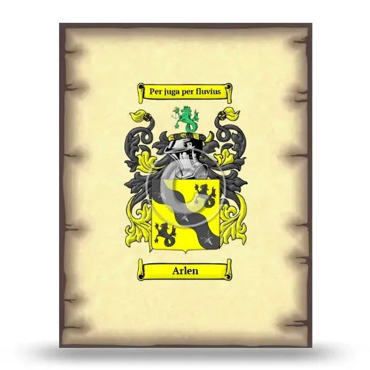 Arlen Coat of Arms Print