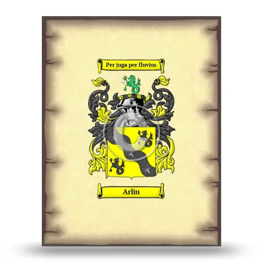 Arlin Coat of Arms Print