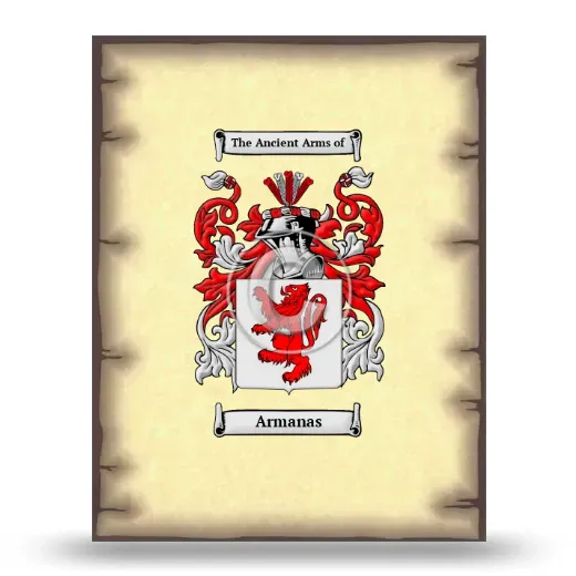Armanas Coat of Arms Print
