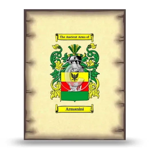 Armanini Coat of Arms Print