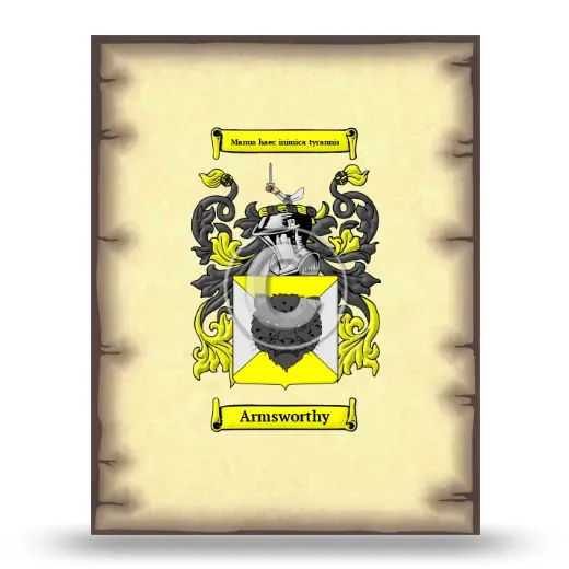 Armsworthy Coat of Arms Print