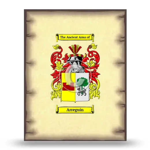 Arreguín Coat of Arms Print