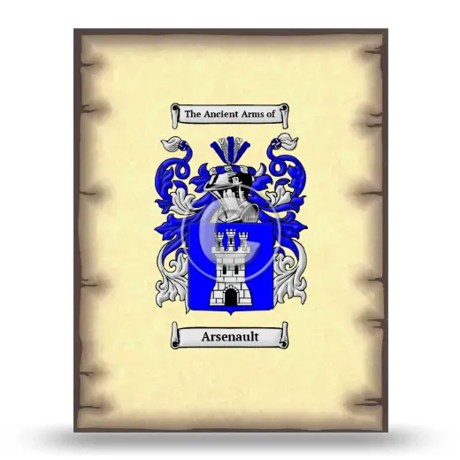 Arsenault Coat of Arms Print