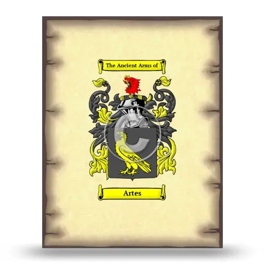 Artes Coat of Arms Print