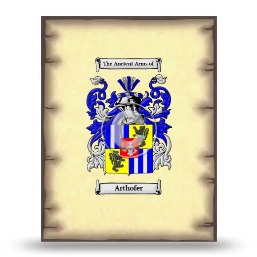 Arthofer Coat of Arms Print