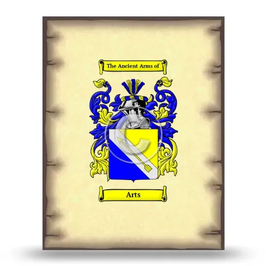 Arts Coat of Arms Print