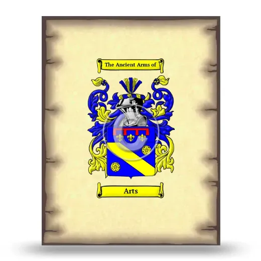 Arts Coat of Arms Print