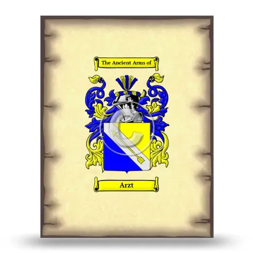 Arzt Coat of Arms Print