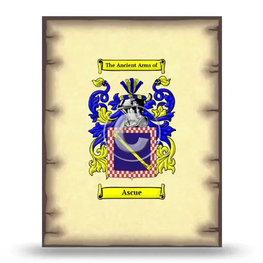 Ascue Coat of Arms Print