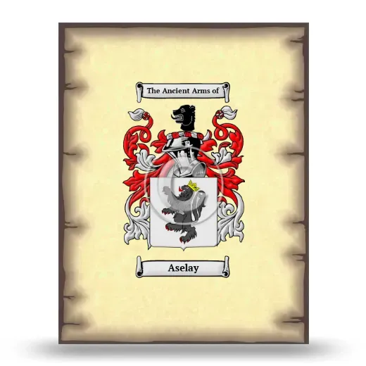 Aselay Coat of Arms Print