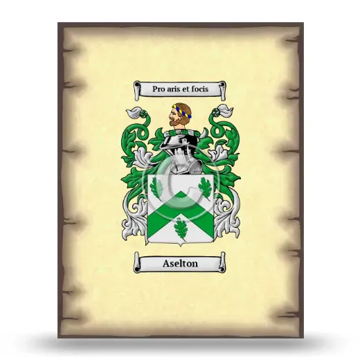 Aselton Coat of Arms Print