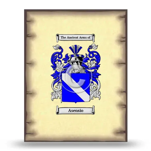 Asensio Coat of Arms Print
